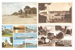 FOUR  POSTCARDS OF COWES THE ISLE OF WIGHT - Cowes