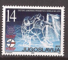 2002 3057  EISHOCKEY  SERBIA SRBIJA  JUGOSLAVIJA JUGOSLAWIEN JUNIOREN WELTMEISTERSCHAFT  MNH - Altri & Non Classificati