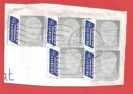 Enveloppe Timbrée Découpée    ( 5 Timbres Euros  Tres Jolis   ) Voir Photo - Cartas & Documentos