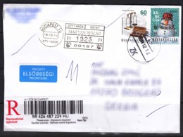 Hungary Modern Cover Travelled To Serbia - Covers & Documents