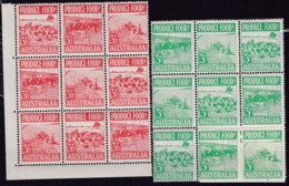 Australia 1953 Produce SG 255-60 Mint Never Hinged Blocks Of 9 - Neufs