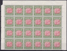 Australia 1958 Postage Due SG D132 Mint Never Hinged Blocks Of 24 - Segnatasse