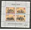 Gri Mi.nr.1308b-1311b GRIECHENLAND - / (Block 1) 1978, 150 Jahre Post (Transportmittel) ** MNH - Blokken & Velletjes