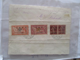 Lettre De Syrie Halep 1921 Tp N°7a9 3eme Serie Surchargé Forte Cote Timbres Et Plis - Brieven En Documenten