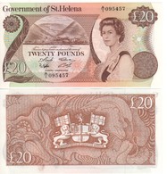 SAINT HELENA  £20    Queen ELIZABETH II   At Right   P10a   (ND 1986)  UNC - Andere & Zonder Classificatie