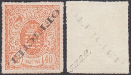 Luxembourg 1875 - Timbre Obliteré.  Pri Fix Nr. 8 B "Vermillon".  (EB) DC-2849 - Other & Unclassified