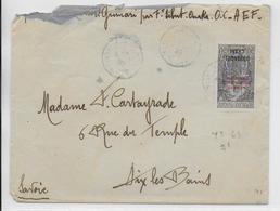 OUBANGUI CHARI - 1930 - ENVELOPPE De FORT LIBUT - ONAKA  => AIX LES BAINS - Lettres & Documents