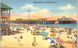 Amérique - Beach And Pier, Long Branch, N.J. - Altri & Non Classificati