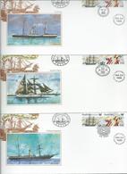 Australia 1986 South Australian Anniversary Pairs On 5 Illustrated Ship Coastal Mail Covers - Storia Postale