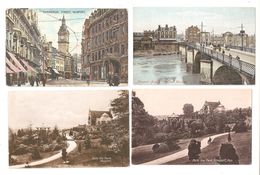 FOUR NEWPORT MONMOUTHSHIRE OLD POSTCARDS - Monmouthshire