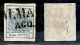 ANTICHI STATI - LOMBARDO VENETO - 1850 - 45 Cent (10b - Prima Tiratura) Usato (150) - Sonstige & Ohne Zuordnung