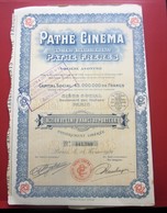 1924-  PATHé CINÉMA Pathé FRÈRES Action 100fr Titre Thème Cinéma Théâtre-Action & Title Cinema-Theater-SCRIPOPHILIE - Cinema & Teatro