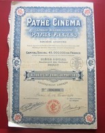 1924-  PATHé CINÉMA Pathé FRÈRES Action 100fr Titre Thème Cinéma Théâtre-Action & Title Cinema-Theater-SCRIPOPHILIE - Film En Theater