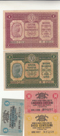 Occupazione Austriaca Di Venezia. 1+2 Lire+5+10+50 Centesimi Cassa Veneta Dei Prestiti 1918 - Ocupación Austriaca De Venecia