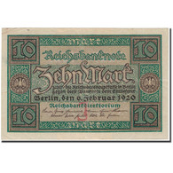 Billet, Allemagne, 10 Mark, 1920, KM:67a, SUP - 10 Mark