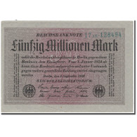 Billet, Allemagne, 50 Millionen Mark, 1923, KM:109a, NEUF - 50 Miljoen Mark