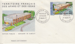 Enveloppe  FDC  1er  Jour  TERRITOIRE  FRANCAIS   Des   AFARS  Et  ISSAS    Nouvelle  Aérogare  1977 - Sonstige & Ohne Zuordnung