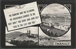 Multiview, Swanage, Dorset, C.1950s - Thunder & Clayden RP Postcard - Swanage