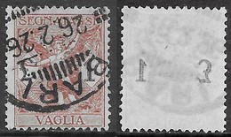 Italia Italy 1924 Regno Segnatasse Per Vaglia L1 Decalco Cifra Sa N.SV4 US - Taxe Pour Mandats