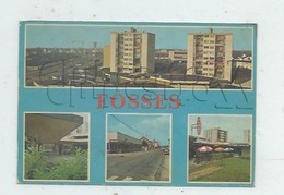 Fosses (95) : 4 Vues Du Centre Commerciale "Le Plateau" Dont GP Magasins Et Café En 1983 GF. - Fosses