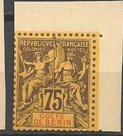 BENIN TYPE GROUPE / TIRAGE SUR BRISTOL  N° 31 Coin De Feuille NEUF(*)  SANS  CHARNIERE / ( MNH ) - Unused Stamps