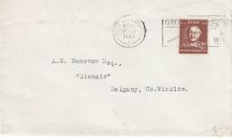 Irlande - Lettre De 1943 - Oblit Baile Atha Cliath - Exp Vers Delgany - Mathématicien - Phycicien - Covers & Documents