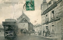 PLOEMEUR ***  LE CAFE DE LA PLACE ET LE TRAMWAY  *** DEBIT DE TABACS *** TABAC *** RARE *** - Ploemeur