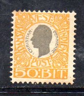 APR584 - ANTILLE DANESI 1905 , Yvert N. 32 * Linguellato - Denmark (West Indies)