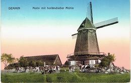 PLZ 17109 - DEMMIN - Motiv Mit Hollandischer Mühle - Molen - Feldpost Königlisches Garnisonslazaret Demmin 1915 - Demmin