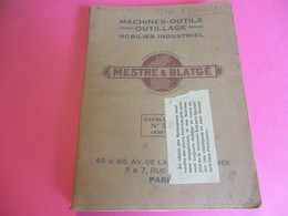 Machines -Outils-Outillages/Mobilier Industriel / Catalogue / Mestre & Blagè/PARIS/1925-26   CAT245 - Other Apparatus