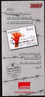 Romania 2007 / International Holocaust Remembrance Day / Prospectus, Leaflet, Brochure - Briefe U. Dokumente