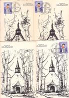 Cmax 1478 - Noël - Chapelle Notre Dame Des Affligés - Wanfercée Baulet - Lot De 4 Cartes - 1961-1970