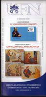 Vatican 2016 / Aerogramme 50th Ann. Of USFI, Postcard Holy Year Of Mercy / Prospectus, Leaflet, Brochure - Covers & Documents