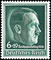 6 Pfg "Reichsparteitag 1938", Waagerechte Gummiriffelung, Tadellos Postfrisch, Gepr. A. Schlegel BPP, Mi. 190.-, Katalog - Autres & Non Classés