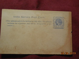 Entier Postal Des Indes - 1858-79 Kolonie Van De Kroon