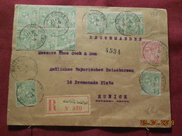 Lettre De 1914 à Destination De Munich En Recommandé - Briefe U. Dokumente