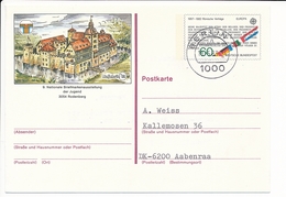 60 Pf. Solo Abroad / Najubria '83 CEPT Europa / 18 May 1983 Berlin 11 To Denmark - Privatpostkarten - Gebraucht