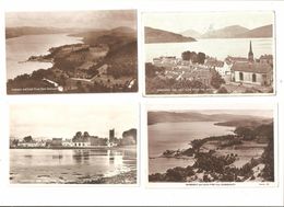 FOUR INVERARAY ARGYLL ARGYLLSHIRE SCOTLAND POSTCARDS - Argyllshire