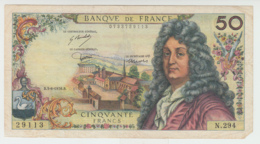 France 50 Francs 1976 VF (missing Corner) Pick 148f  148 F - 50 F 1962-1976 ''Racine''