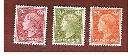 LUSSEMBURGO (LUXEMBOURG)   -   SG  514a.515c   -   1958  GRAND DUCHESS CHARLOTTE    -   USED - 1948-58 Charlotte Left-hand Side