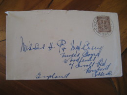 COISCEIM NAGAILLIGHE ? 1945 To Romford England Stamp On Cancel Cover EIRE IRELAND - Covers & Documents
