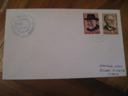 REYKJAVIK 1980 London 1980 Cancel 2 Europa Stamp On Cover ICELAND - Briefe U. Dokumente