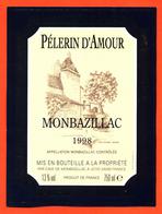 étiquette Vin De Monbazillac Pelerin D'amour 1998 UCVD à 24240 - 75 Cl - Monbazillac