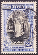 TONGA 1938 2.5d Black & Ultramarine SG73 Used - Tonga (...-1970)