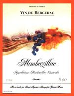 étiquette Vin De Bergerac Monbazillac Ets Braud à Blanquefort - 75 Cl - Monbazillac