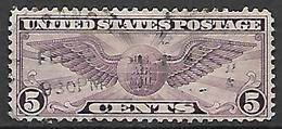 ETATS - UNIS    -   Aéro   -   1930 .  Y&T N° 12  Oblitéré.   Ailes - 1a. 1918-1940 Oblitérés