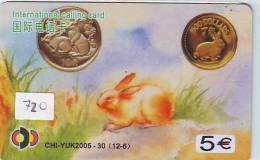 LAPIN Rabbit KONIJN Kaninchen Conejo (720) Zodiaque Zodiac Horoscope - Coin - Munt - Kaninchen