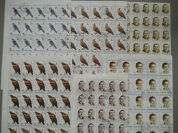 HONGRIE - HUNGARY - FULL SHEET , FEUILLE COMPLETE OBLITERE  - 1983 Oiseaux -1980 1981 - Fogli Completi