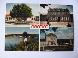 Dep 87 Nantiat  4 Vues  'l'étang Et Le Camping/la Mairie/place De La Liberté&de La Mothe ( Ecrite ) - Nantiat