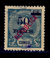 ! ! Congo - 1914 D. Carlos Local Republica 50 R - Af. 123 - Used - Portuguese Congo